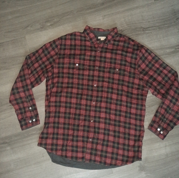 Carbon 2 Cobalt Button Up Flannel Long Sleeve